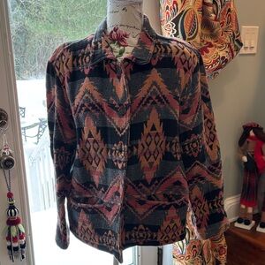 Vintage Aztec print jacket - size m